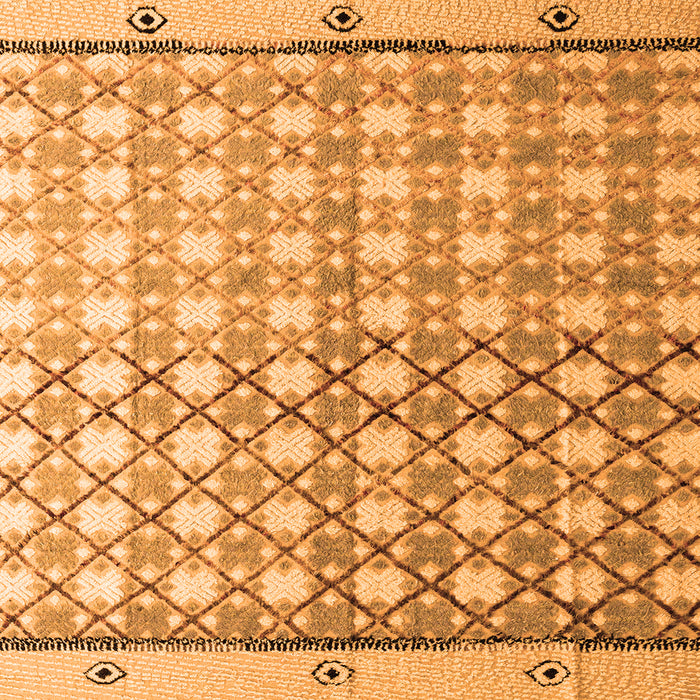 Square Abstract Orange Modern Rug, abs4927org