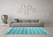 Machine Washable Abstract Light Blue Modern Rug in a Living Room, wshabs4927lblu