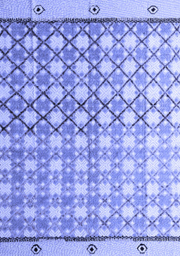 Abstract Blue Modern Rug, abs4927blu