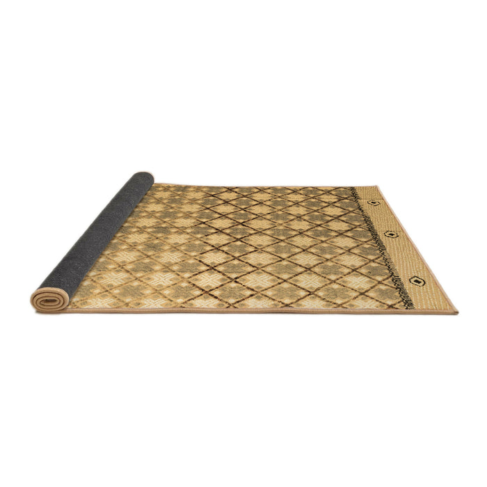 Sideview of Abstract Brown Modern Rug, abs4927brn