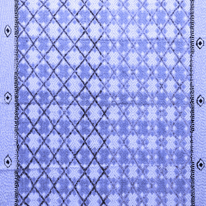 Square Machine Washable Abstract Blue Modern Rug, wshabs4927blu
