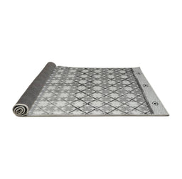 Sideview of Abstract Gray Modern Rug, abs4927gry