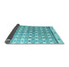 Sideview of Abstract Light Blue Modern Rug, abs4927lblu