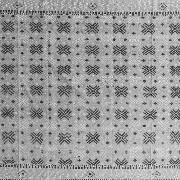 Square Abstract Gray Modern Rug, abs4928gry