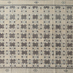 Square Abstract Tan Brown Modern Rug, abs4928