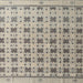 Square Abstract Tan Brown Modern Rug, abs4928