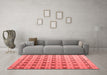 Modern Red Washable Rugs