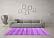 Machine Washable Abstract Purple Modern Area Rugs in a Living Room, wshabs4928pur