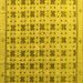 Square Machine Washable Abstract Yellow Modern Rug, wshabs4928yw