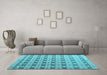 Machine Washable Abstract Light Blue Modern Rug in a Living Room, wshabs4928lblu