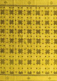 Abstract Yellow Modern Rug, abs4928yw