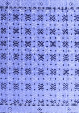 Abstract Blue Modern Rug, abs4928blu