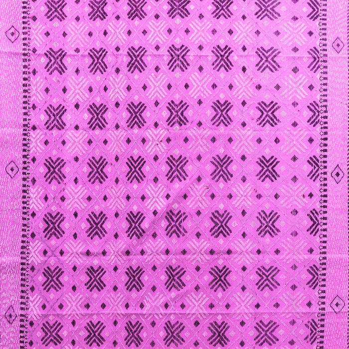 Square Abstract Pink Modern Rug, abs4928pnk