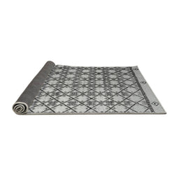 Sideview of Abstract Gray Modern Rug, abs4929gry