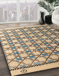 Abstract Brown Modern Rug, abs4929