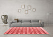 Modern Red Washable Rugs