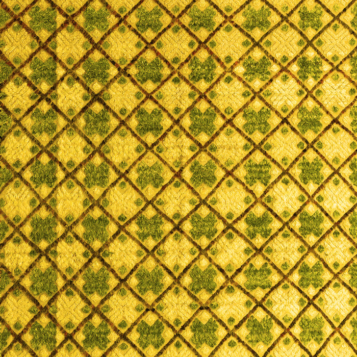 Machine Washable Abstract Yellow Modern Rug, wshabs4929yw