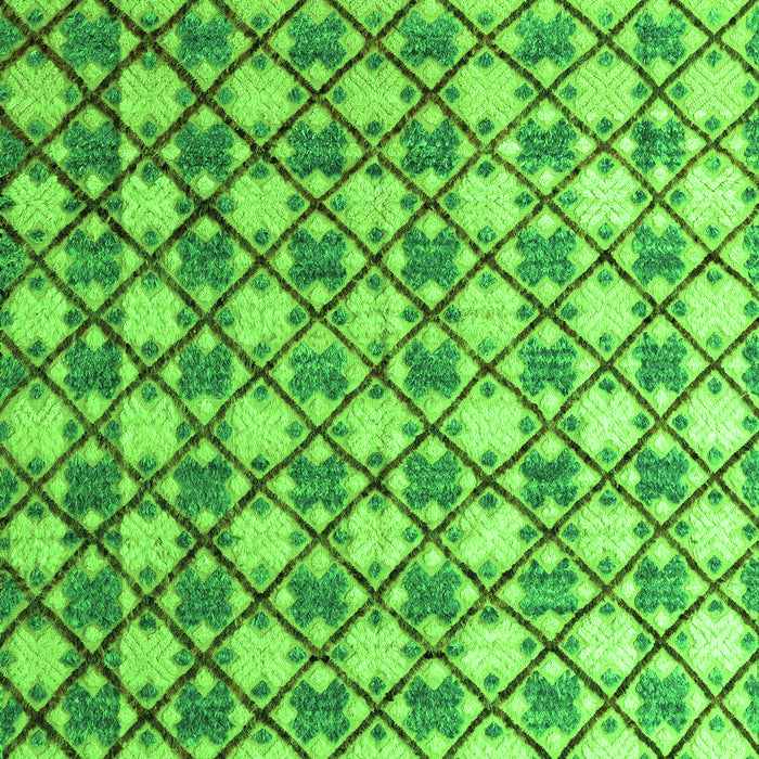 Machine Washable Abstract Green Modern Area Rugs, wshabs4929grn