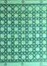 Machine Washable Abstract Turquoise Modern Area Rugs, wshabs4929turq