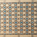 Square Machine Washable Abstract Brown Rug, wshabs4929