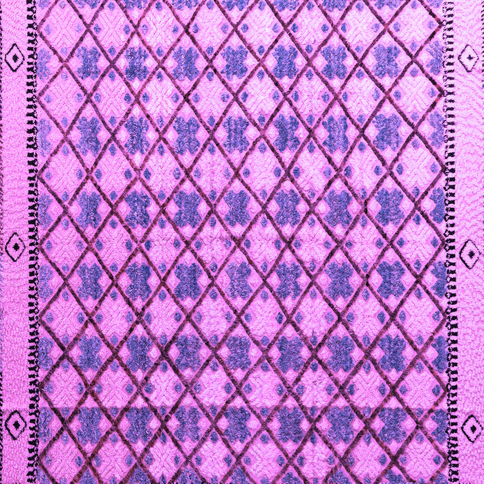 Square Machine Washable Abstract Purple Modern Area Rugs, wshabs4929pur