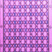 Square Machine Washable Abstract Purple Modern Area Rugs, wshabs4929pur