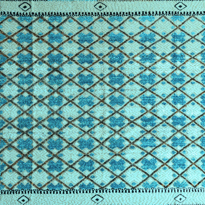 Square Machine Washable Abstract Light Blue Modern Rug, wshabs4929lblu