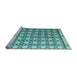 Sideview of Machine Washable Abstract Light Blue Modern Rug, wshabs4929lblu