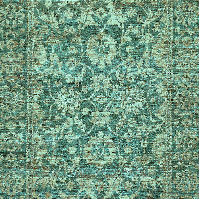Machine Washable Oriental Light Blue Traditional Rug, wshabs492lblu