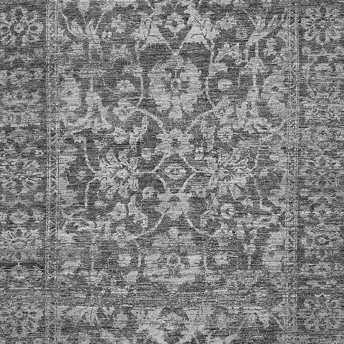 Machine Washable Oriental Gray Traditional Rug, wshabs492gry