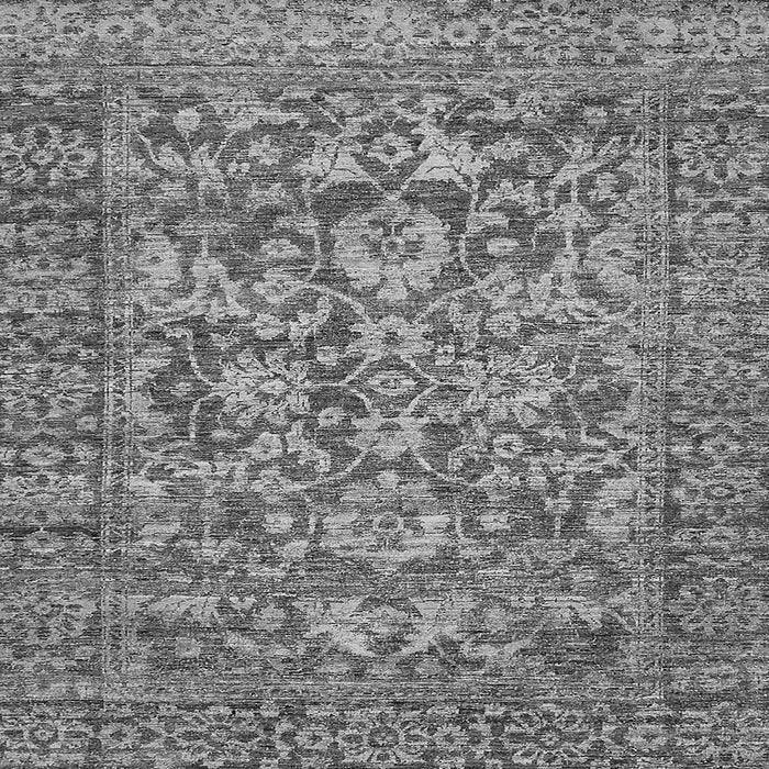 Square Oriental Gray Traditional Rug, abs492gry