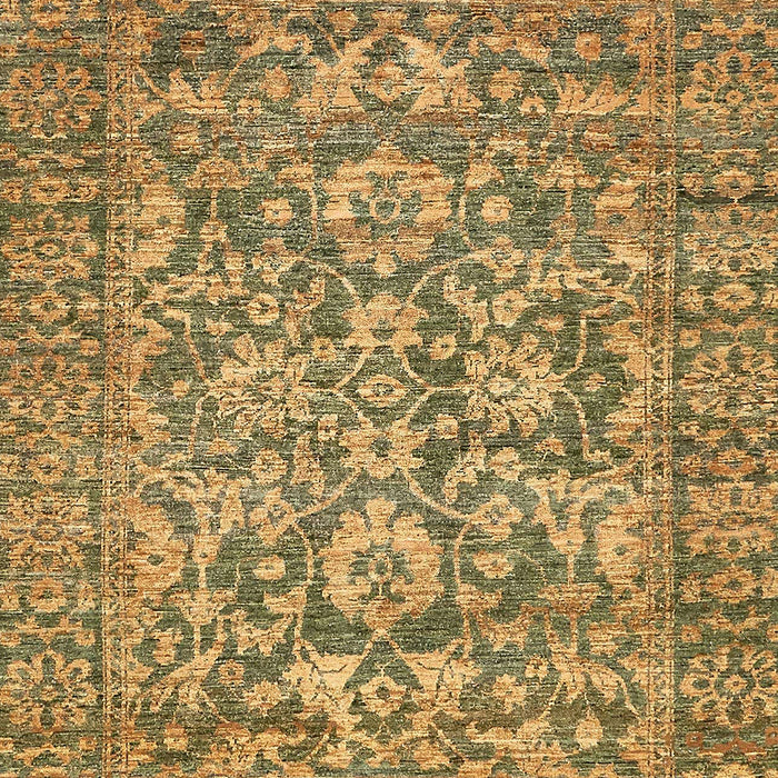 Machine Washable Abstract Gold Rug, wshabs492