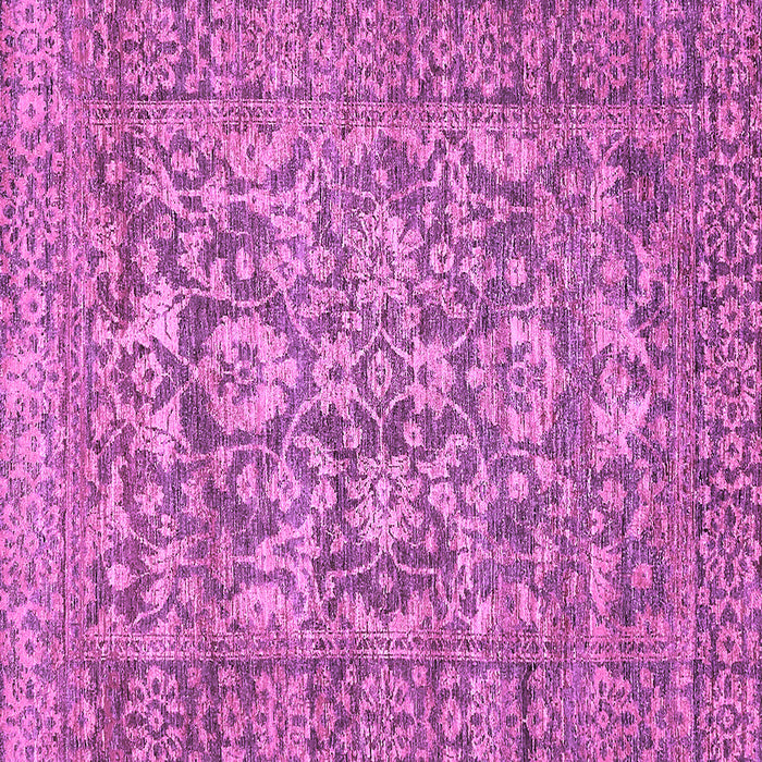 Square Machine Washable Oriental Purple Traditional Area Rugs, wshabs492pur
