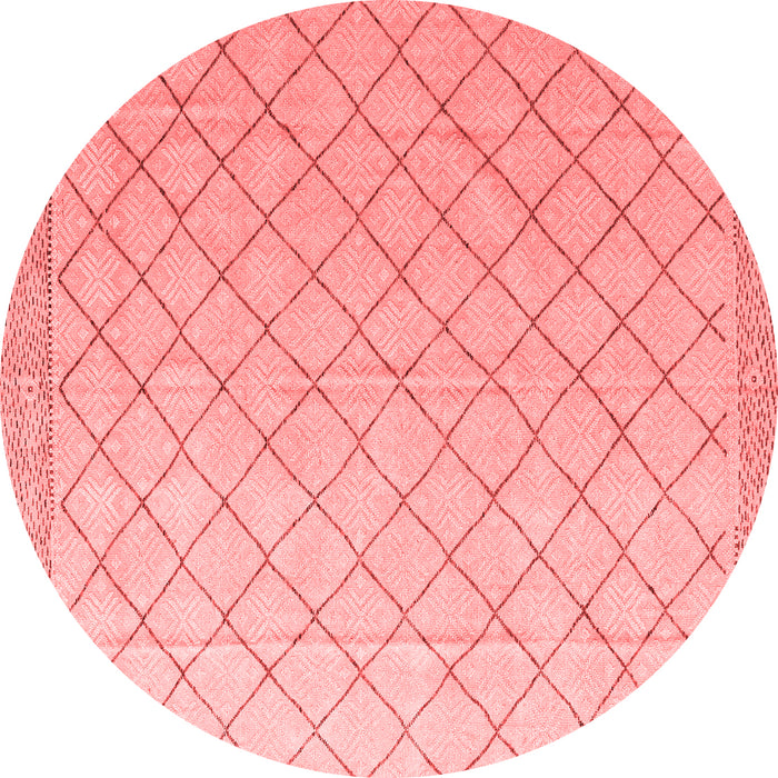 Machine Washable Solid Red Modern Rug, wshabs4930red