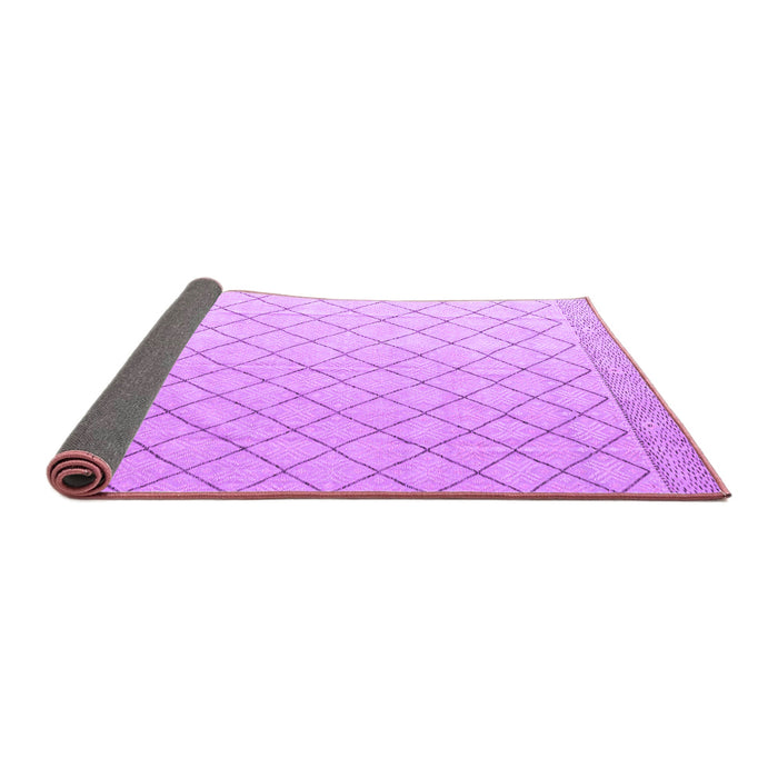 Sideview of Solid Purple Modern Rug, abs4930pur