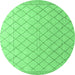 Round Solid Emerald Green Modern Rug, abs4930emgrn