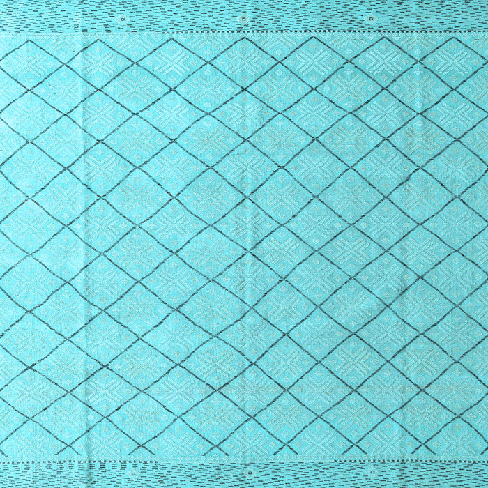 Square Solid Light Blue Modern Rug, abs4930lblu