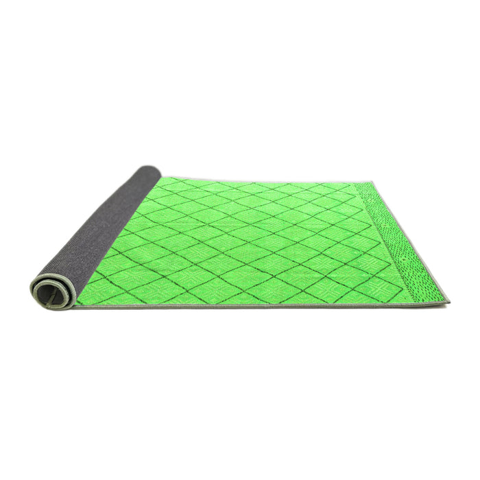 Sideview of Solid Green Modern Rug, abs4930grn