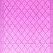 Square Solid Pink Modern Rug, abs4930pnk