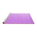 Sideview of Machine Washable Solid Purple Modern Area Rugs, wshabs4930pur