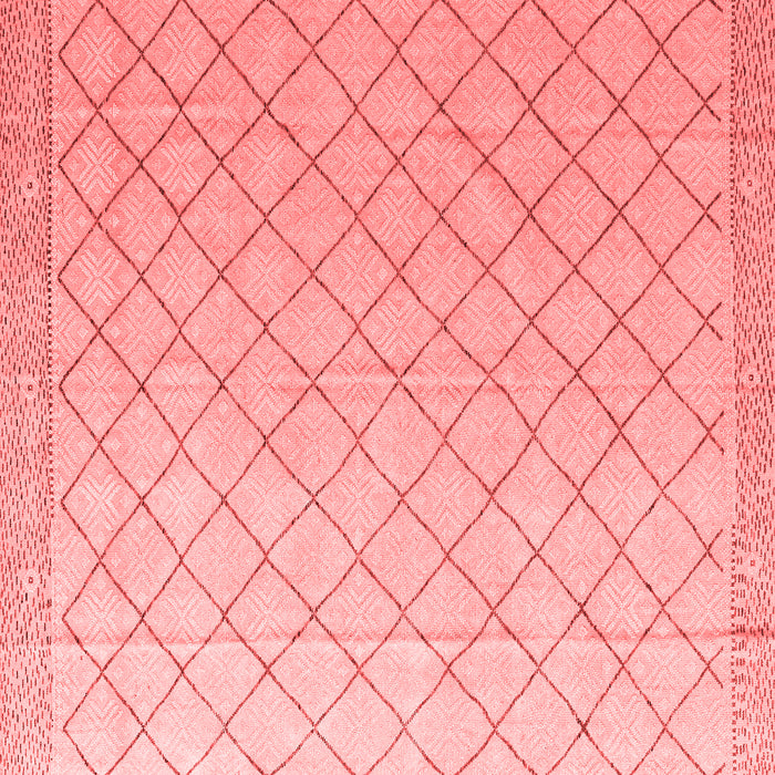 Machine Washable Solid Red Modern Rug, wshabs4930red