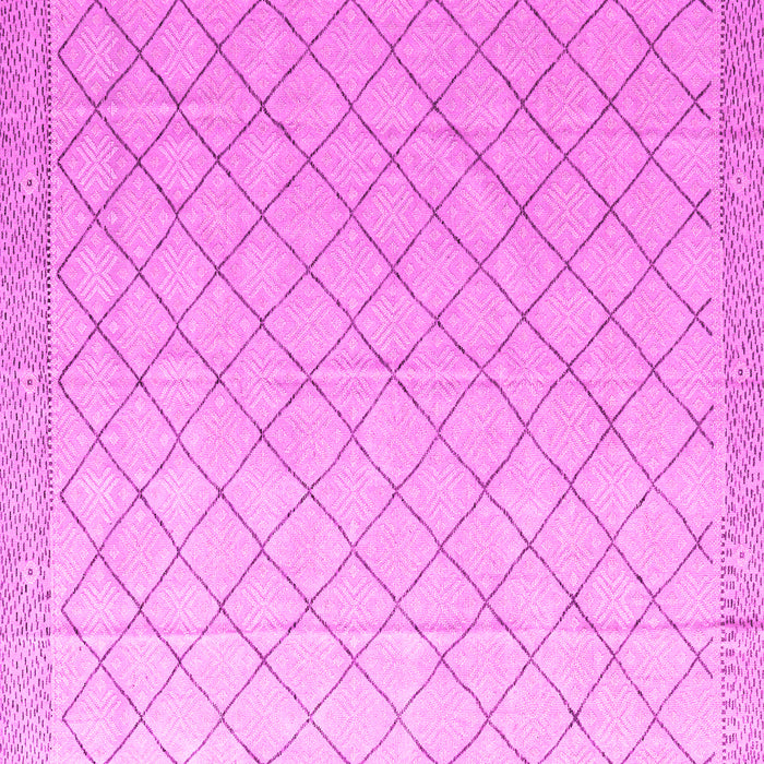 Square Machine Washable Solid Pink Modern Rug, wshabs4930pnk
