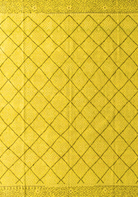 Solid Yellow Modern Rug, abs4930yw