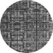 Round Abstract Gray Modern Rug, abs4931gry