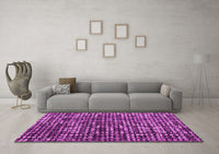 Machine Washable Abstract Pink Modern Rug, wshabs4931pnk