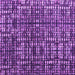 Square Machine Washable Abstract Purple Modern Area Rugs, wshabs4931pur