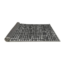 Sideview of Abstract Gray Modern Rug, abs4931gry