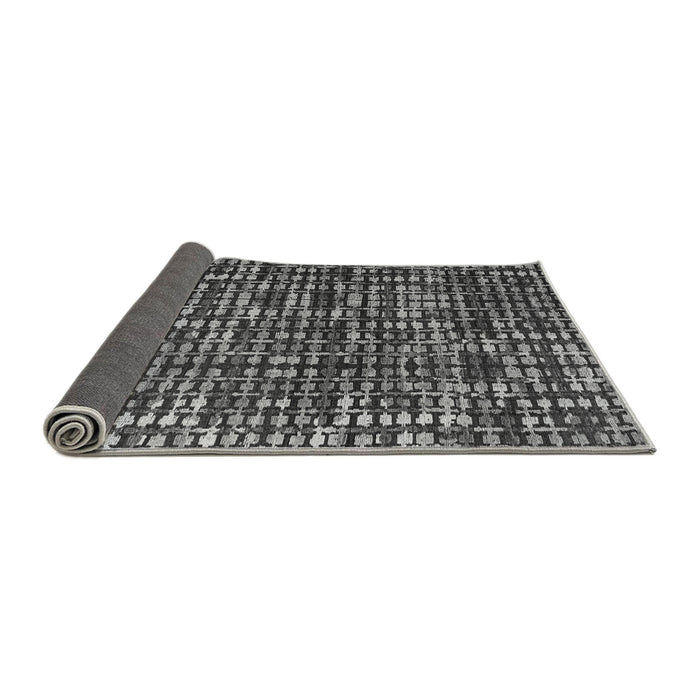 Sideview of Abstract Gray Modern Rug, abs4931gry