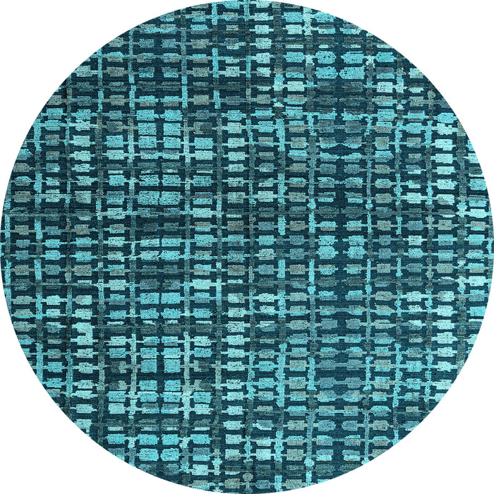 Round Machine Washable Abstract Light Blue Modern Rug, wshabs4931lblu