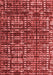 Abstract Red Modern Area Rugs